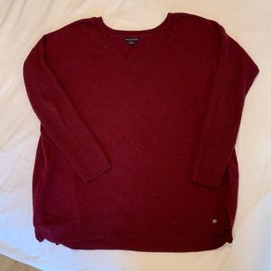 American Eagle Maroon long sleeve sweater
